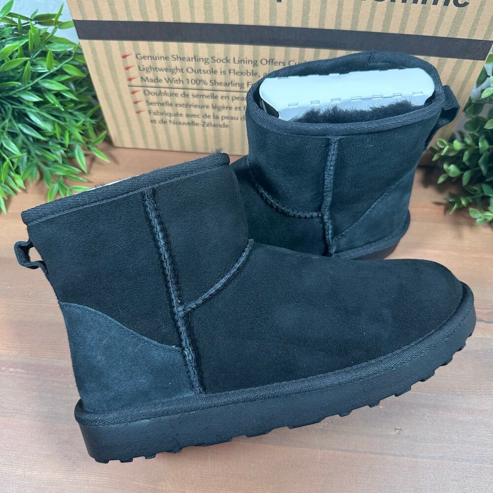 Kirkland‎ Signature Women's Black Shearling Boots Size 8